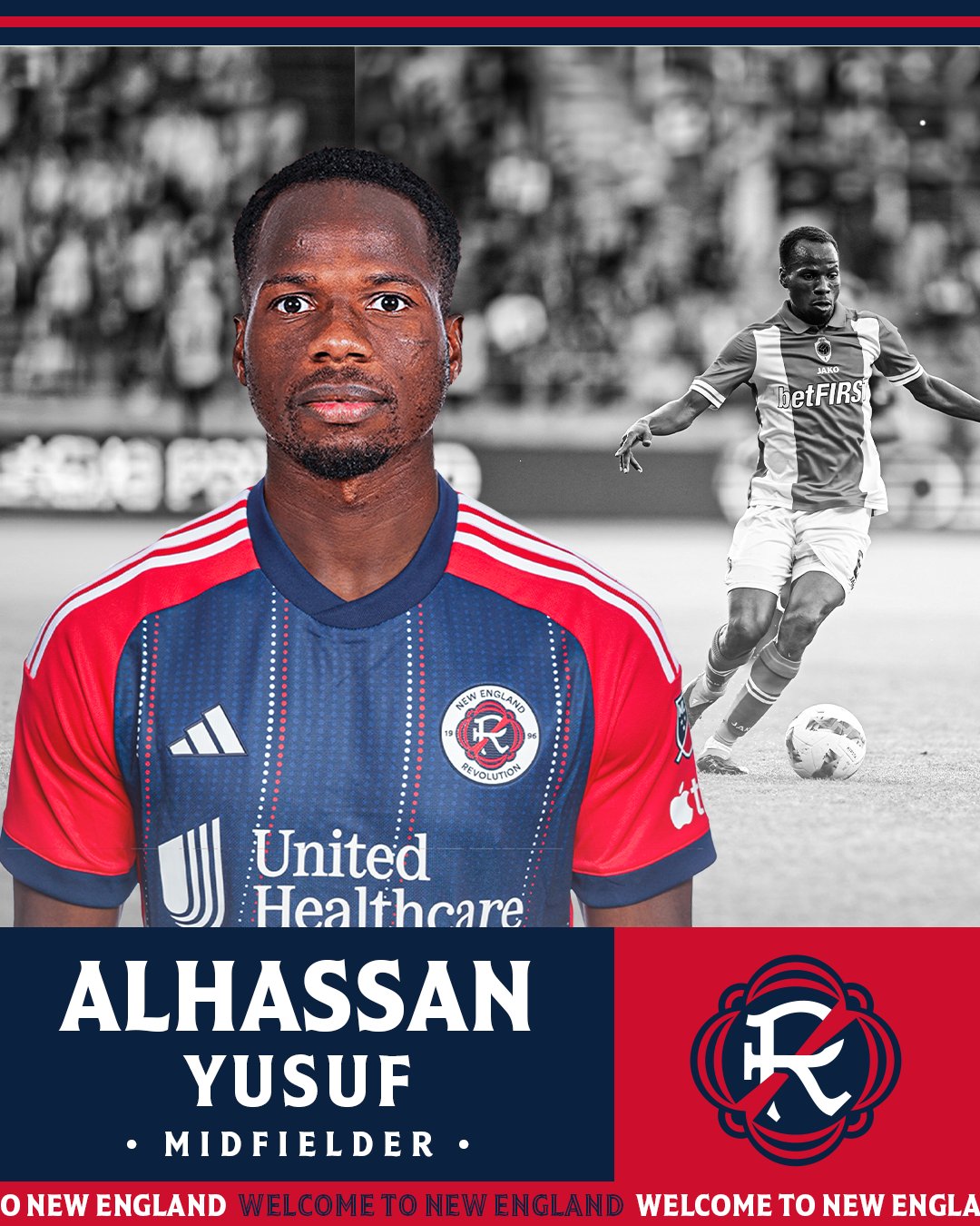 OFFICIAL: Alhassan Yusuf joins NE Revolution