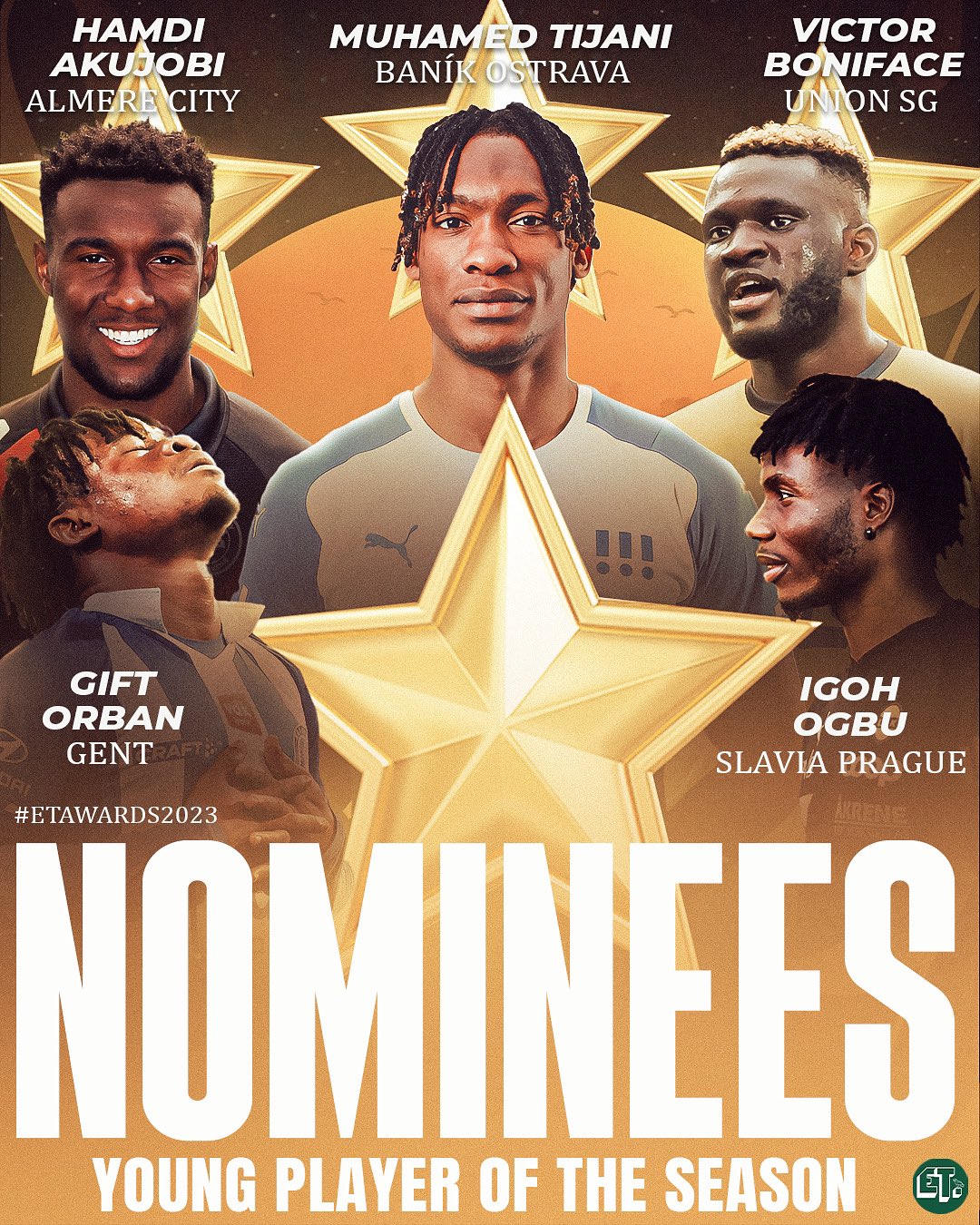 Five rising stars nominated for Nigeria's Young Player of the Season Award