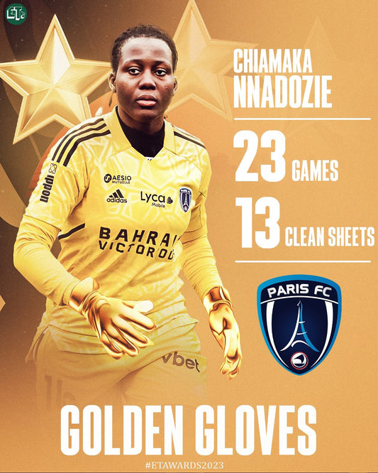 Paris FC's Chiamaka Nnadozie wins coveted Nigerian Golden Gloves Award