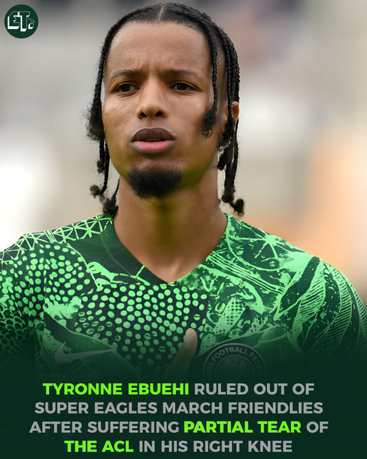 Empoli's Tyronne Ebuehi out of Nigeria's friendlies with Ghana, Mali