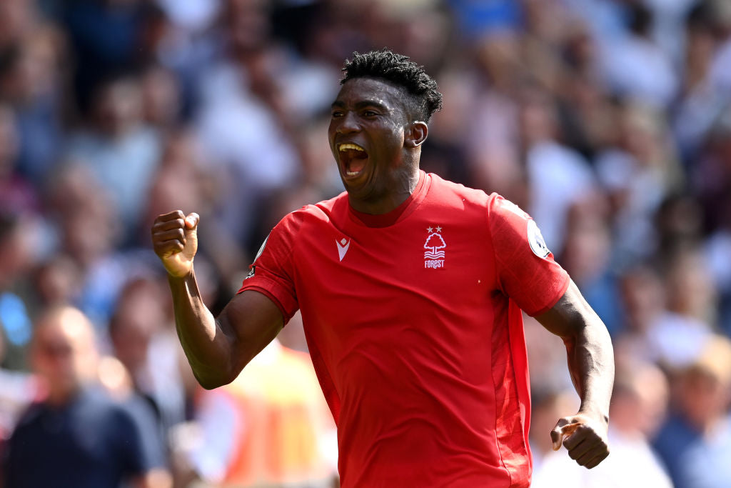 Taiwo Awoniyi scores his first Premier League goal for Nottingham Forest