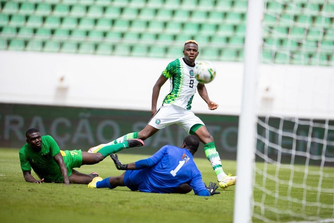Osimhen stars as Super Eagles run riot over Sao Tome & Principe