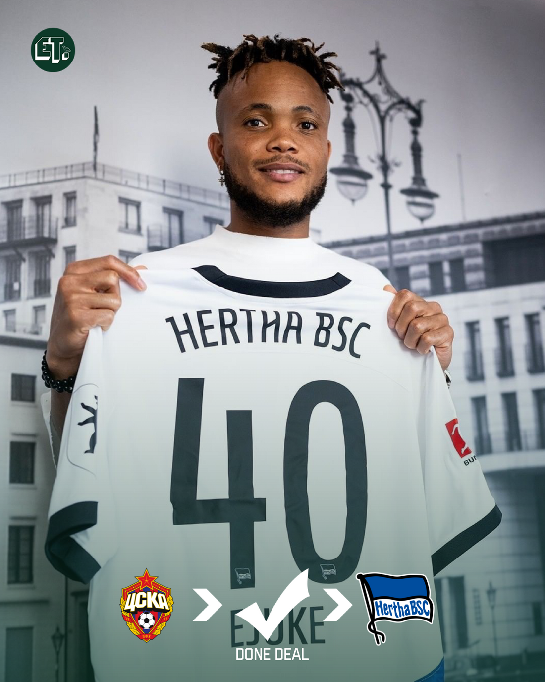 Chidera Ejuke joins Hertha Berlin on loan from CSKA Moscow