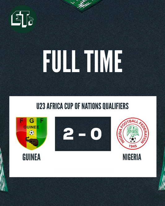 Nigeria's Olympic Eagles crash out of U23 AFCON with loss to Guinea