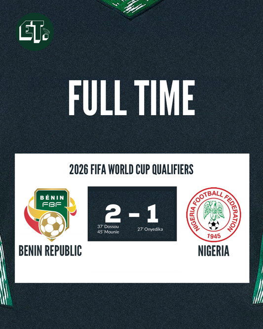 Match Report: Benin 2-1 Nigeria - 2026 FIFA World Cup Qualifier