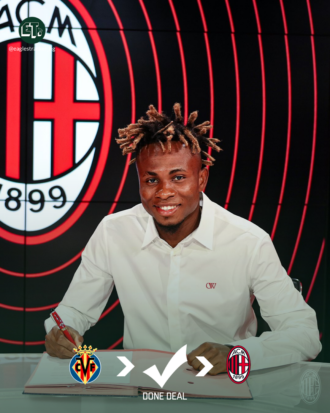 Official: AC Milan sign Chukwueze from Villarreal