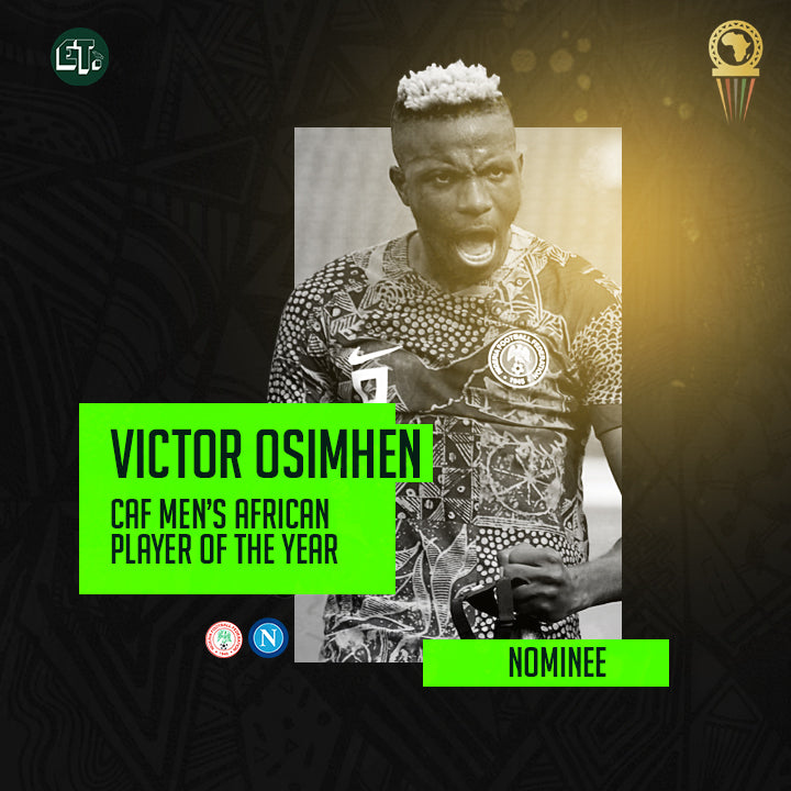 CAF POTY: Osimhen to battle Liverpool's Salah, 28 others for Africa's Best Player award