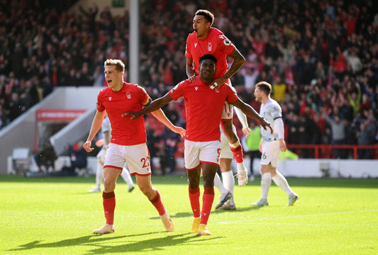 Taiwo Awoniyi scores against Liverpool