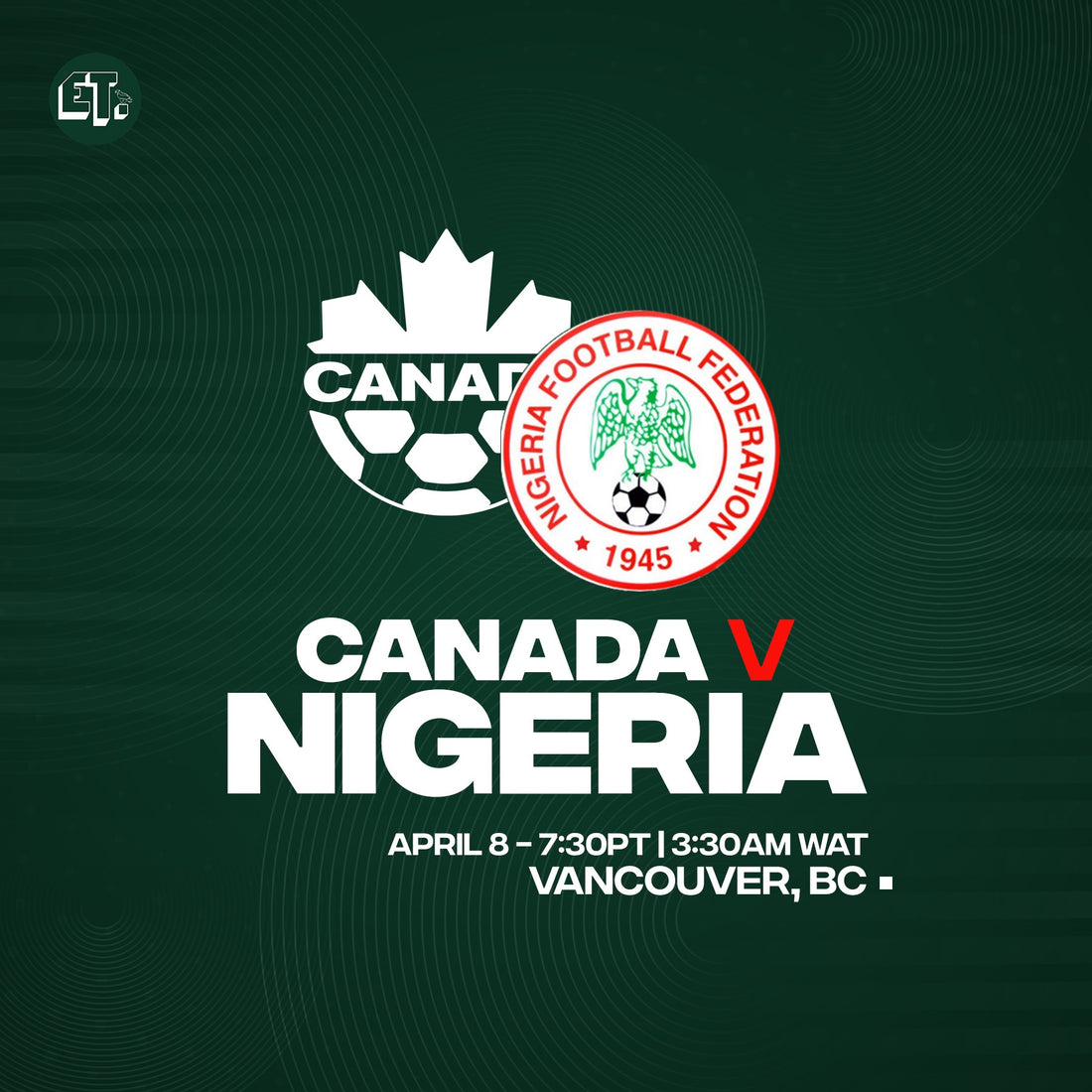 Canada vs Nigeria - April 8,2022